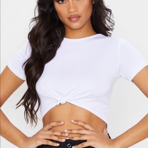 PRETTY LITTLE THING knot crop top